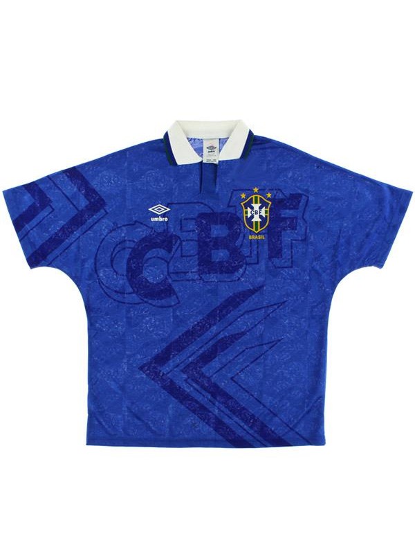 Brazil loin maillot rétro hommes deuxième uniforme de football en tête sport maillot de football 1991-1993